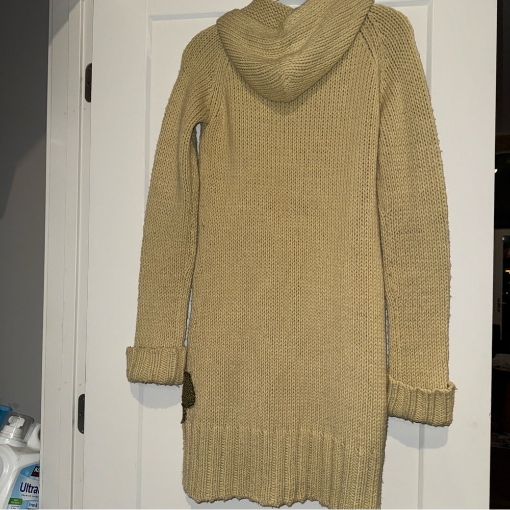 Floral Knit Cardigan - Cream and Green - Picture 7 of 8